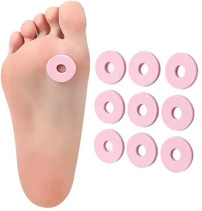 9 PCS Self-Adhesive Corn Cushions for Feet Toes Heel, Soft Foam Toe Protectors Pads for Corns, Blisters & Calluses, Pain Relief Foot Cushion Stickers, Reduce Friction, Washable & Reusable-image-22