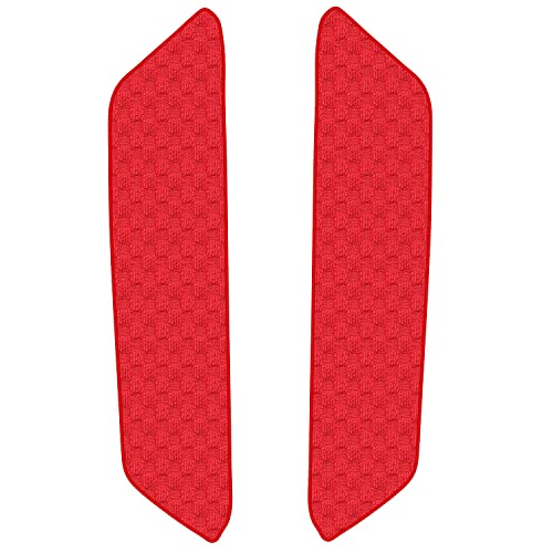 Aviles ハイエース バン 200系 DX スーパーGL スライドドア用 ステップマット フロアマット【16色から選択】(04:パワースライドドア H25.11-, 16:ドット×レッド)