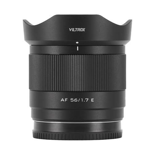 VILTROX AF 56mm F1.7 E Mount Lens for Sony, 56mm f/1.7 APS-C Auto Focus Prime Lens for Sony E Mount Mirrorless Cameras a6000 ZV-E10 a6600 a6400 a6700 a6300 a6100 a5000 a7iv a9 a7C a7S