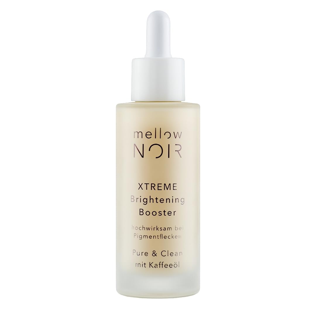 mellow NOIR XTREME Brightening Booster 30ml - Anti Pigmentflecken Serum - Reduziert dunkle Flecken, Altersflecken & Pickelmale im Gesicht und auf der Haut - Vegan - Zertifizierte Naturkosmetik