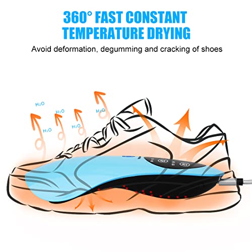 Younuo Iet Boot Dryer,Shoe Dryer And Deodorizer With Timer, Portable Ski Boot Dryer With No Noise,Eliminate Bad Odor And Sanitize Shoes (Sky Blue) #TOP2