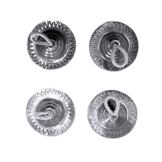 Juego de 4 crótalos chinchines egipcios hechos artesanalmente de latón plateado para ensayos de danza del vientre