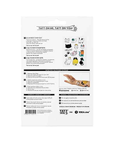 Unique Mix Of Temporary Tattoos With Cats For The Party #TOP3