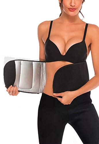 FITTOO Faja Lumbar Cinturón de Apoyo Lumbar Ajustables Aliviar el Dolor la Espalda Baja Ajustables Respirable M