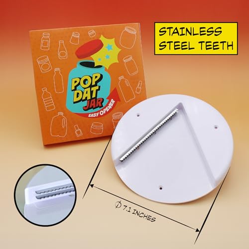 POPDATJAR Under Cabinet Jar Opener - Stainless Steel Lid Opener For Seniors With Arthritis & Weak Hands - Ideal for Any Size Lid - Easy, One-Handed Kitchen Gadgets & Elderly Must Haves by Houseify - Image 9