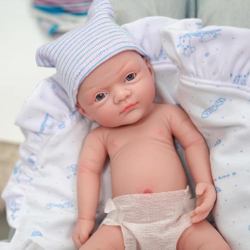 Muñeca Reborn Niño 12 pulgadas Silicona Realista miniatura 5