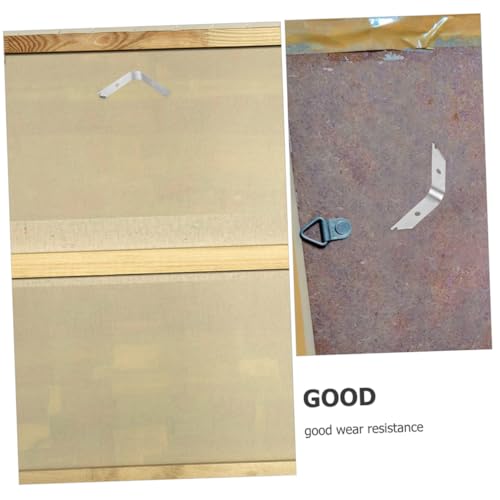 Image of STOBOK 100pcs DIY Picture Framing Tools Large Picture Clips Wall Hanging Picture Frame Brackets Picture Framing Hardware Picture Frame Backing Clips Clamps Small for Silver Aluminum Alloy