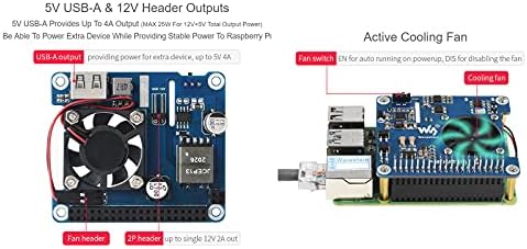 IBest POE HAT for Raspberry Pi 4B 3B+,802.3af/at-compliant,Power Over Ethernet HAT (C) Expansion Board for Raspberry Pi 3B+ 4B,with Cooling Fan and Heatsink