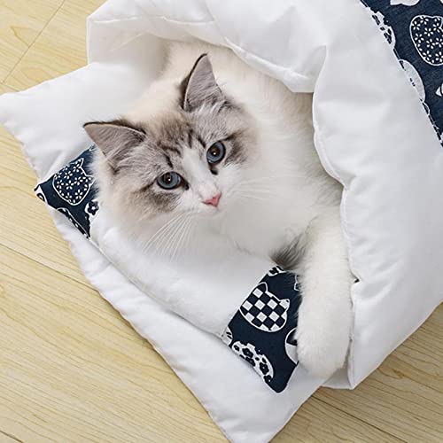 Coussin chauffant chat contre le froid avec oreiller confort