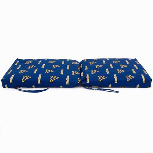 Image of College Covers Everything Comfy West Virginia Mountaineers 2pc Chair Cushion