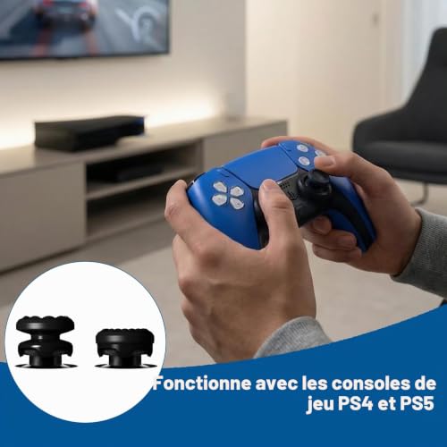 ZenithCove FPS pour Manette PS5 PS4, Rehausseurs & Protection de Joystick Précision & Aim Assist 1 Taille Haute 1 Taille Moyenne Grip Anti-Dérapant Et Confort Amélioré Protection De L'Usure – vue 2
