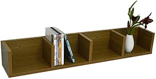 WATSONS VIRGO - 84 CD / 56 DVD/Blu-ray/Video Multimedia Wall Storage Shelf - Oak