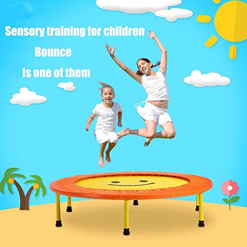 Xmwm Fitness Trampoline 60 Inch Folding Ultra-Quiet Mini Trampoline, Resize Handles, Indoor/Outdoor Adult Fitness/Aerobics Family #TOP4
