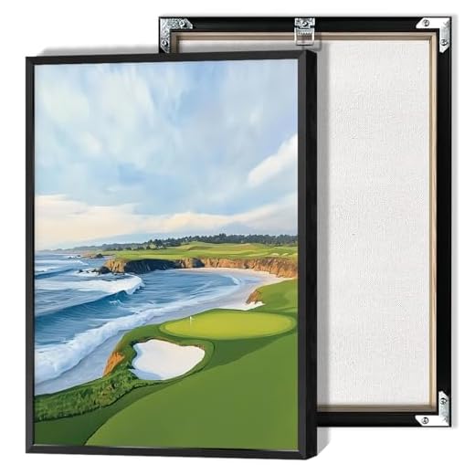 Coastal Golf Course Aesthetic Wall Poster