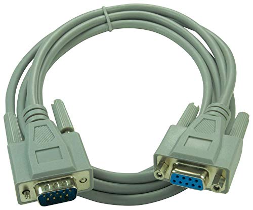 MULTICOMP - SPC19944 - Computer Cable, D Sub 9 Position Receptacle, 1.8 m D Sub 9 Position Plug 6 ft Grey