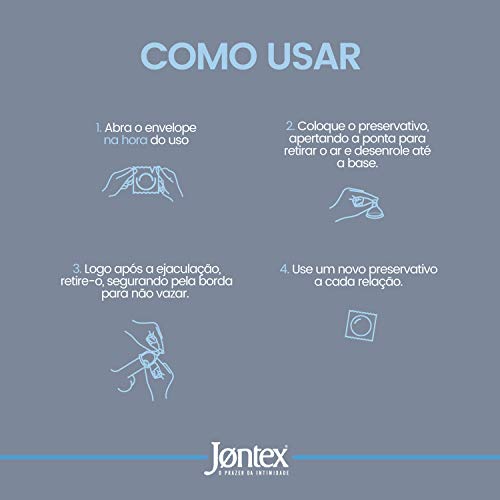 Preservativo Camisinha Jontex Sensitive 3 Unidades, Jontex, Branco, 3un