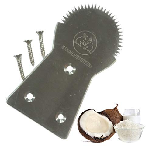 Dolphin Shop, Coconut Scraper Shredder Grater Teeth Tool Stainless Steel Grater Manual Kitchen For Kitchen Indoor Outdoor Set Of 12 Pcs With 36 Screws #TOP2