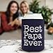Can Drink Coolers for Best Papa Ever Grandpa Gift 2 Pack Can Coolies Drink Coolers Navy