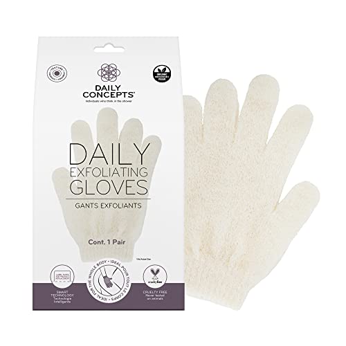 Daily Concepts Daily Exfoliating Gloves Refill Removes Roughness and Increases Blood Circulation, Vigorous Texture Safe for All Skin Types 75g Cover