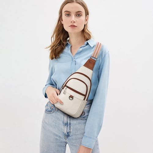 Image of cakang Womens Sling Bag Crossbody Bags for Women Vegan Leather Sling Backpack Daypack Fanny Pack Crossbody Purse Travel