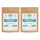 Nomad Nutrition Caribbean Curry | Instant Freeze Dried Backpacking & Camping Food | Plant-Based, Non-GMO Hiking Meals with High-Energy, Vegan, Gluten-Free | 56g - 2 Pack