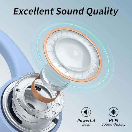 Image of CXK Bone Conduction Headphones Bluetooth 5.4, Open Ear Headphones 10H Playtime Sports Earphones with Mic, IPX6 Waterproof Wireless Headphones for Running