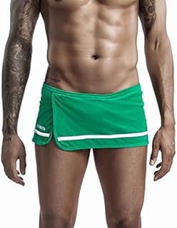 GDJGTA Men’s Sexy Bulge Pouch Boxer Brief Underwear Lounge Shorts Thongs Support Arrow Pants