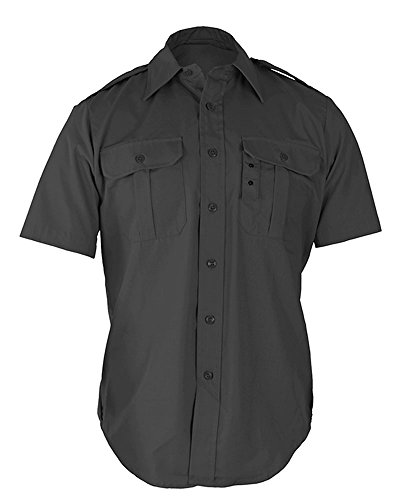 Propper Men's Short Sleeve Tactical Dress Shirt, Dark Grey, 3 x Large