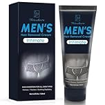 Intimate/Private Hair Removal Cream For Men, For Unwanted Male Hair in Private Area, Effective & Painless Depilatory Cream, Suitable For All Skin Types