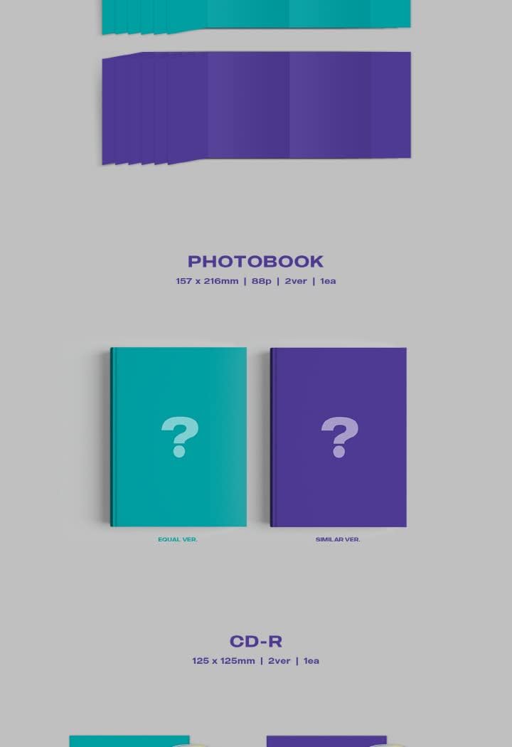 JUST B = (NEUN) 3rd Mini Album 2 Version SET CD+88p PhotoBook+1p PostCard+2p PhotoCard+Tracking Sealed