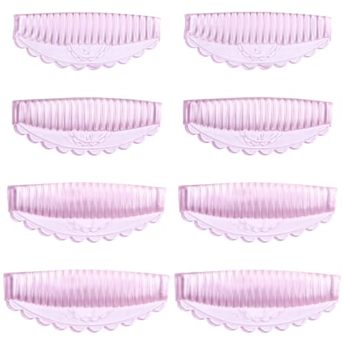 Ouligay 8 Stück Lash Lifting Pads Selbstklebende Wimpernlifting Pads 4 Größen Silikon Korean Lash Lifting Rosa Wiederverwendbar Lash Lift Pads Im Muschelstil Für Salon Und Zuhause