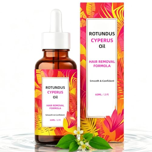 Cyperus Rotundus Oil Hair Removal | Slow Unwanted Hair Regrowth, Soften & Lighten Body Hair, Minimize Pores | Natural Depilatory Cream for Legs, Arms, Underarms | For All Skin Types | 2 Fl Oz