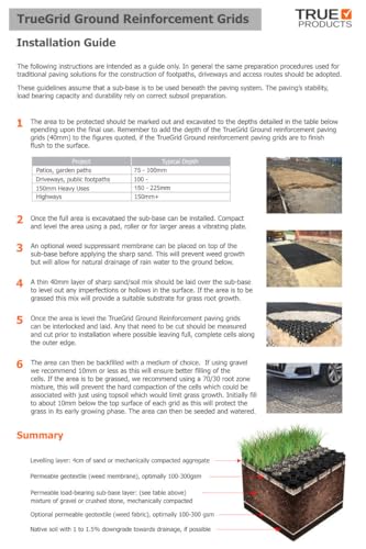 True Products Ground Reinforcement Grid Gravel Grass Plastic Eco Paving Car Park Drive Path 500 x 500 x 40mm - Image 7