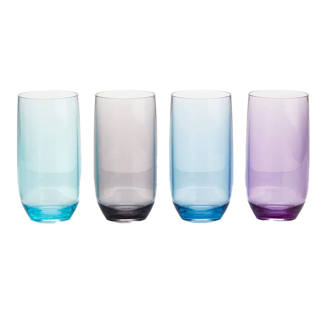 Flamefield Hoher Moonstone Trinkbecher: 450 ml, bruchsicheres Acryl, BPA-frei, ideal für alle Gelegenheiten, Handwäsche für dauerhafte Klarheit, perfekte Mischung aus Eleganz und Haltbarkeit
