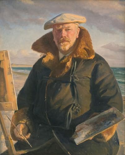 Autoportrait Michael Peter Ancher peinture abstraite pour chambre