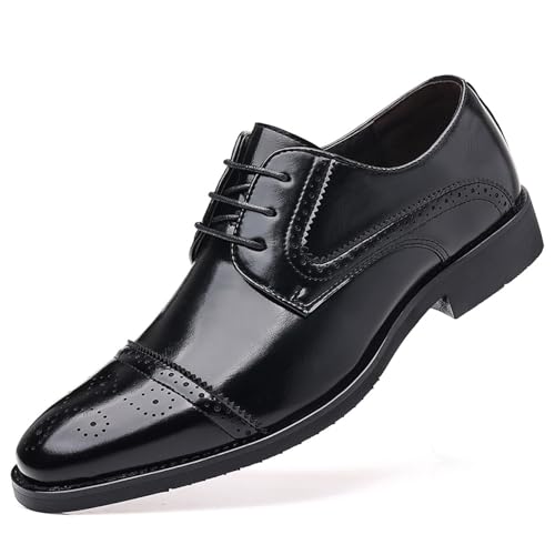 Men's Dress Shoes Lace-up Classic Derby Wingtip Brogues Formal Business Comfort Oxford Shoes