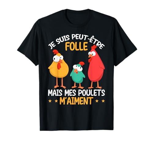 Drôle Volaille Amour Poules Agriculteur Poulet T-Shirt