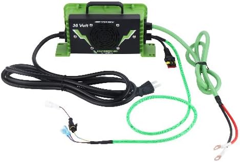 Heavy Duty 36 Volt Lithium Battery Charger Featuring Lockout Functions with Universal Fitment Compatible with Yamaha, EZGO, Club Car & More Golf Carts