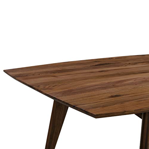Poly & Bark Amalfi Dining Table, Walnut #TOP4