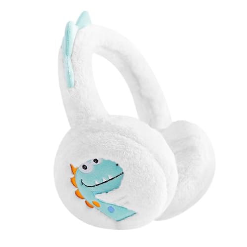 SJTJSPX Cache-oreilles Mignon Dinosaures,Cache-oreilles Filles Garçon,Peluche Douce&Chaud Protecteurs d'oreilles Enfants Couvre-Oreille Pliables Hiver Chauffe-oreilles Extérieur Fourreau d'oreilles