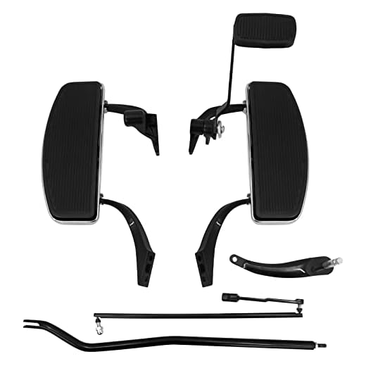 YHMTIVTU Forward control set and Rider Floorboards Kit Fit for Harley Dyna FXD FXDB FXDC 2006-2017