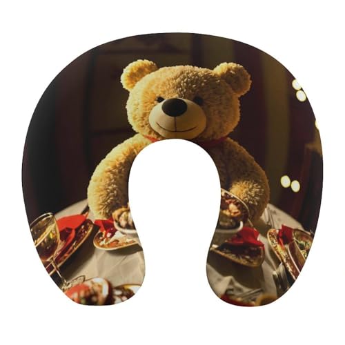 Almohada cuello U de espuma viscoelástica 30x25 cm miniatura 1