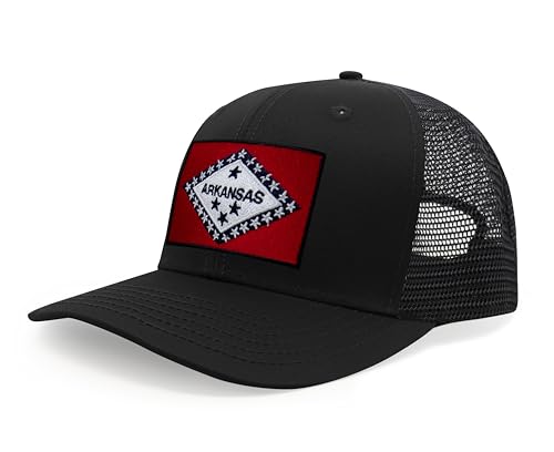 Image of International Tie State Hat for Men and Women, Adjustable Snapback Trucker Baseball Cap with Embroidered Patch