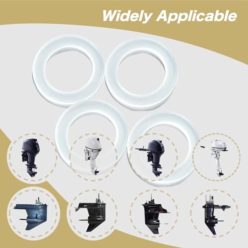 Image of 4PCS 311598 Fill and Drain Screw Washer for Johnson Evinrude OMC Engines Gearcase Lower Unit Oil Drain Screw Gasket 3852105 777517 18-4248