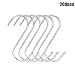 Produktbild Asseny 50/100/200Pcs Metall S Form Haken Küche Fleisch Heim Kleiderbügel Geländer Verschluss Halter - S, 200pcs
