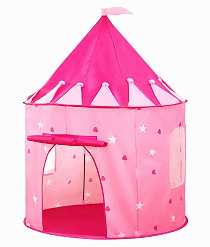 PLAY 10 Kids Tent for Princess Pop up Castle Tent for Indoor and Outdoor Fun,Neatly Folds into a Carrying Bag