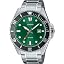 Green dial metal band MDV|107D|3A2V