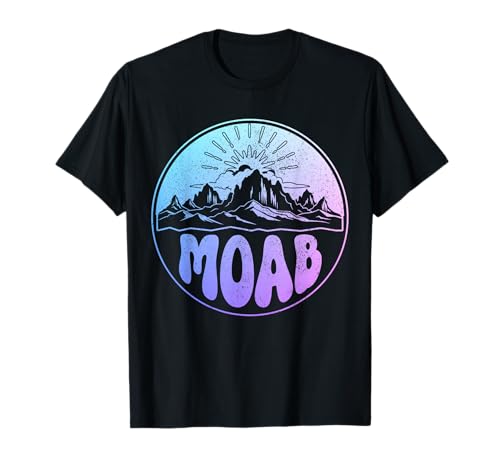 Moab Utah Vintage Montañas Retro Camiseta