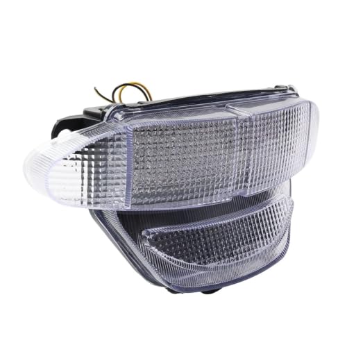 Luz trasera moto CBR900RR con intermitentes LED integrados y homologación E-mark