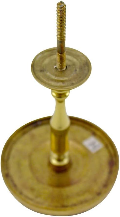 Renovators Supply Manufacturing Solid Brass Curtain Tieback Holders 3.25" Dia Wall Mounted Traditional Decorative Tarnish Resistant Window Drapery Metal Holdback Tie Hooks with Hardware Sold As Pair